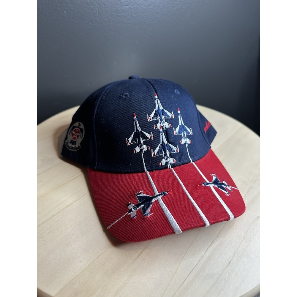 US Air Force Thunderbirds Embroidered Cap with Adjustable Hook & Loop Strap